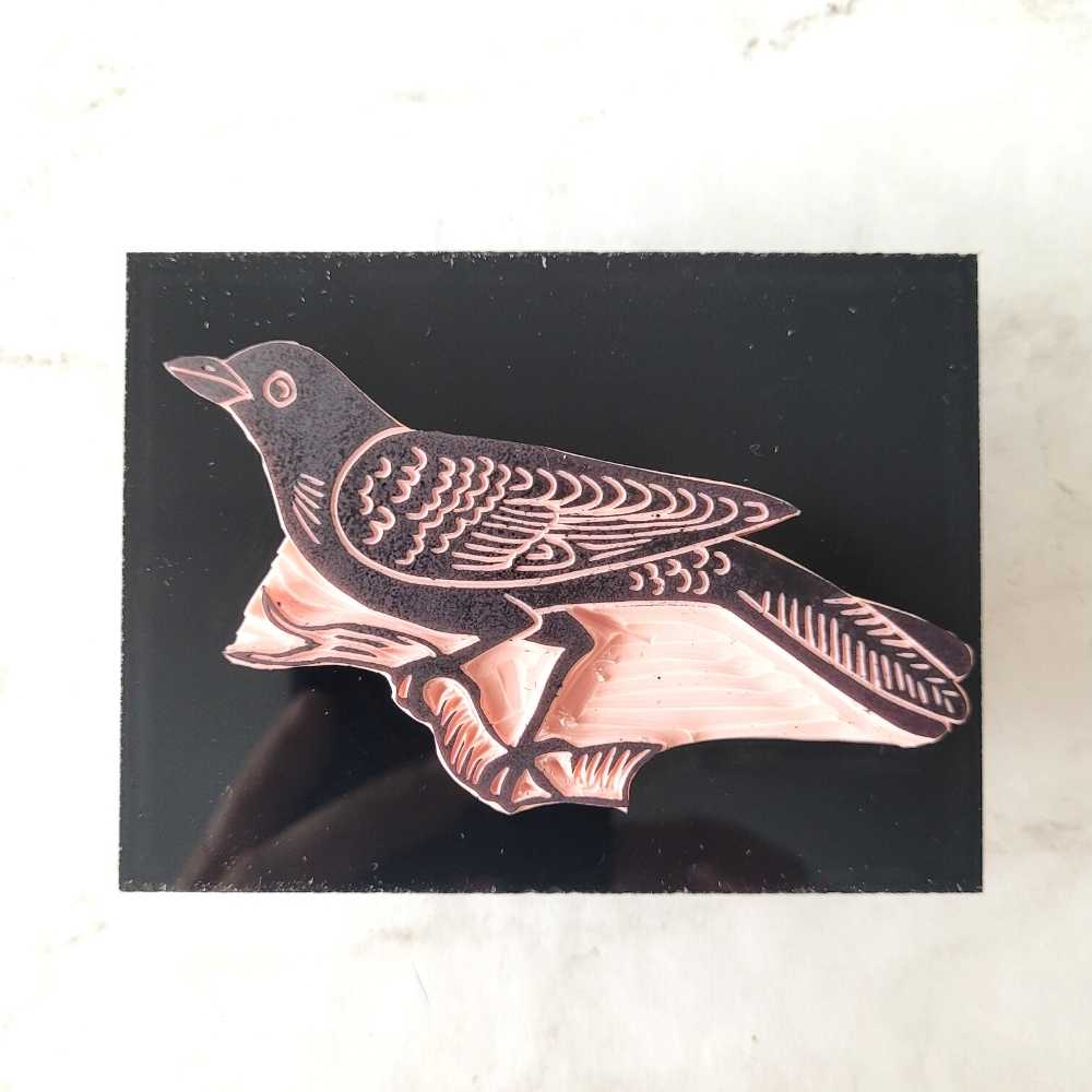 Black Bird Rubber Stamp | Salt & Paper - Image 3