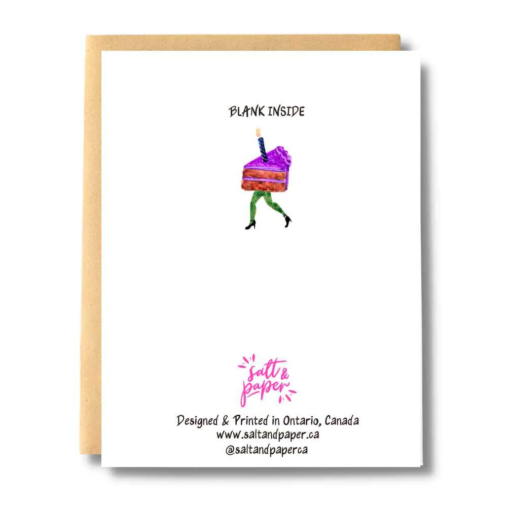 Sexy Cake Legs Birthday Card | Salt & Paper - Image 2