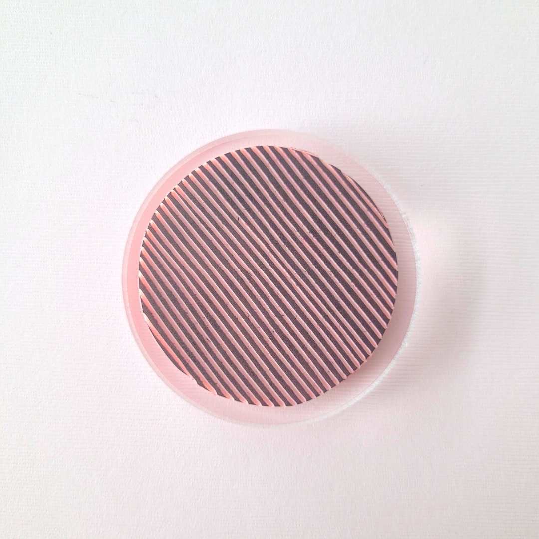 Stripe Circle Rubber Stamp | Salt & Paper - Image 2