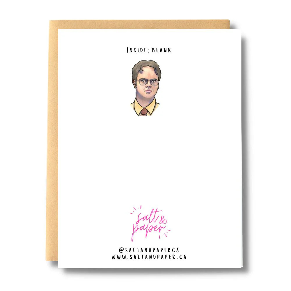 Bears, Beets, Birthday! Dwight Office Card | Wholesale Case 6 - Image 2