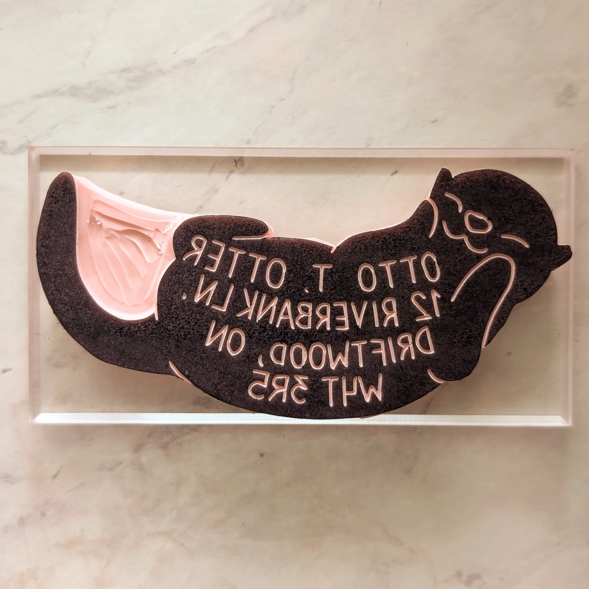 Return Address Otter Stamp | Salt & Paper - Image 3