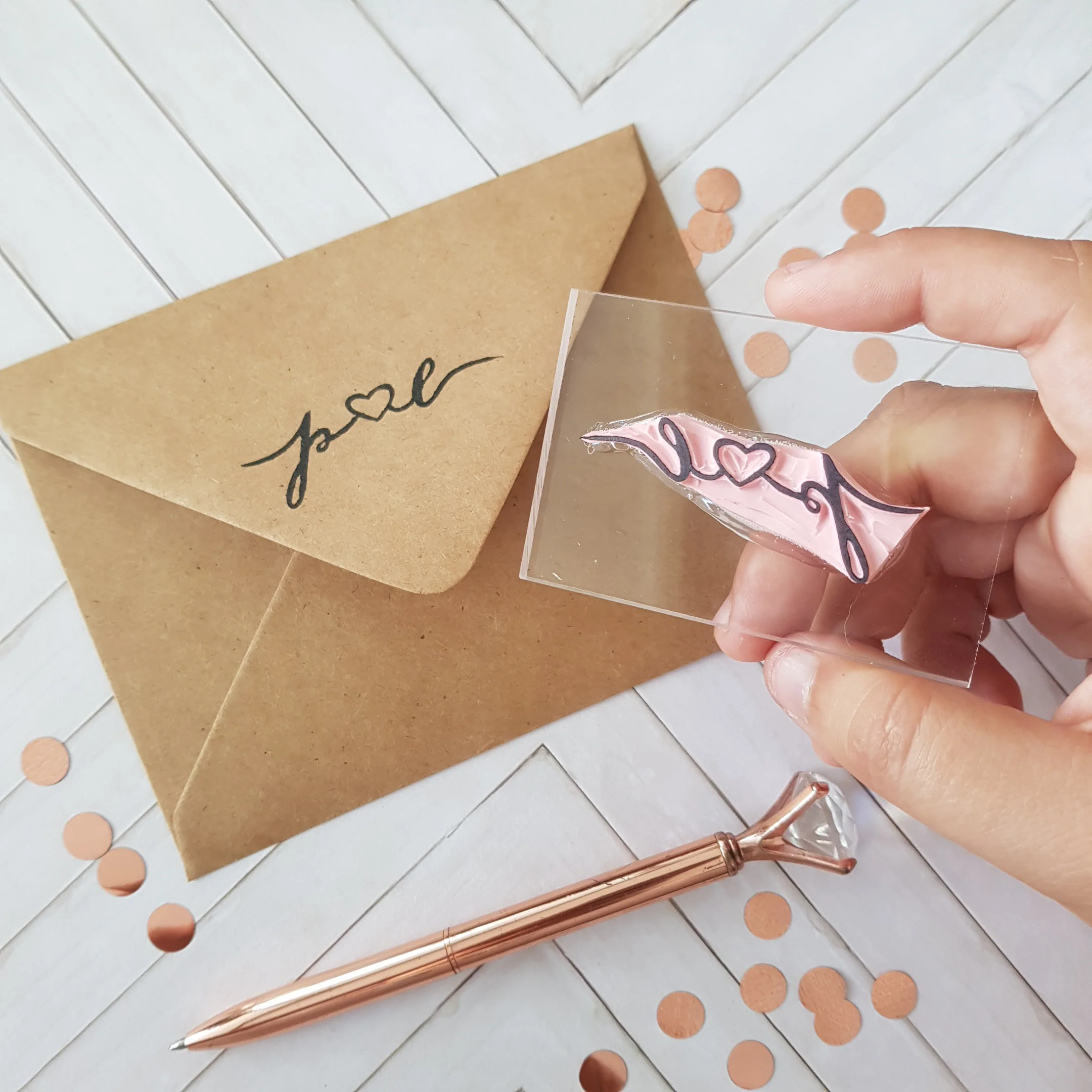 Couples Initials Stamp