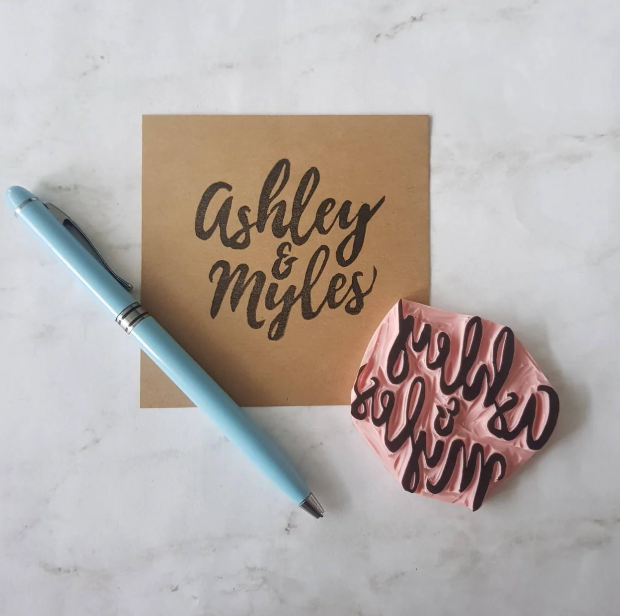 Custom Name Rubber Stamp | Salt & Paper - Image 4