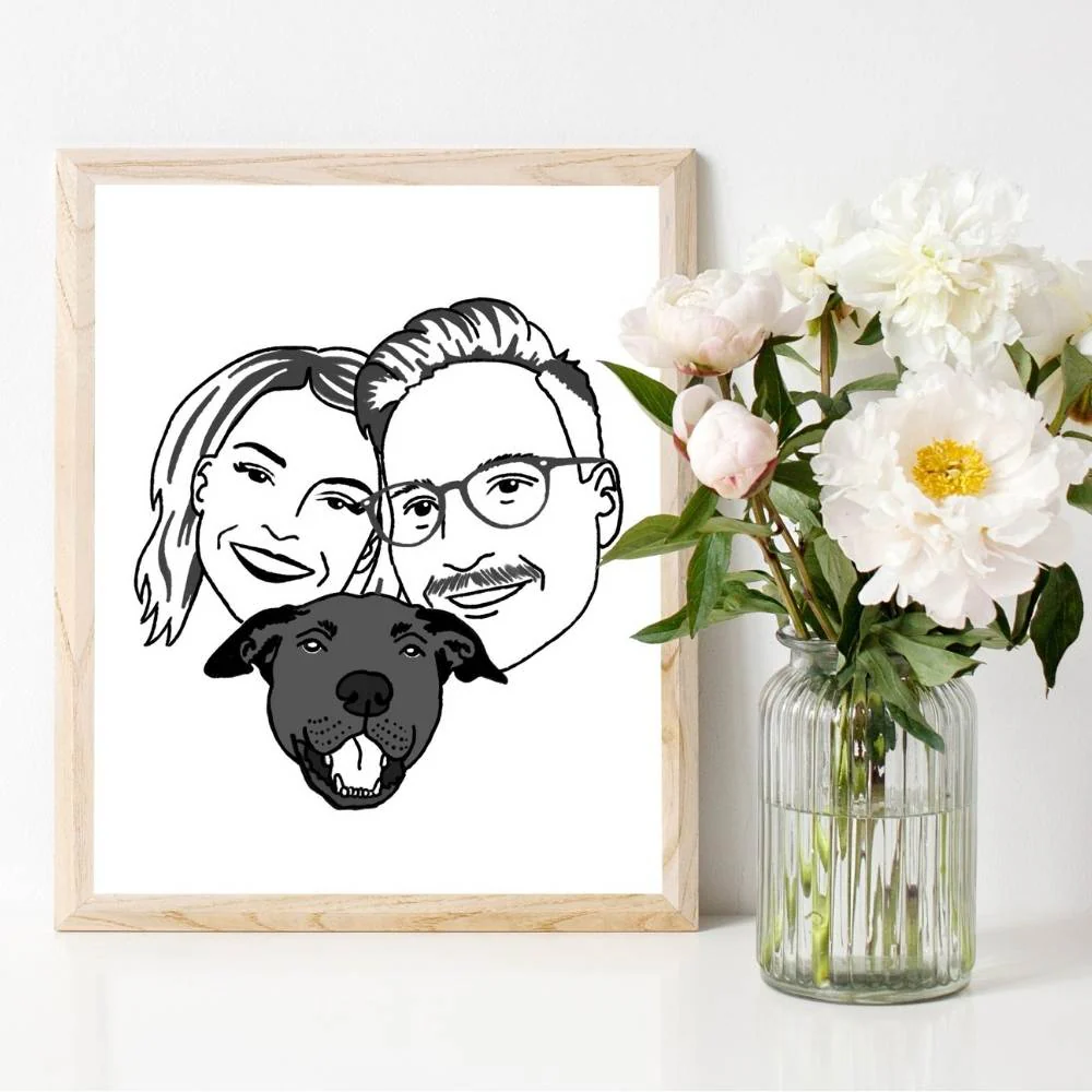 Custom Pet Portrait Digital Illustration | Salt & Paper - Image 6