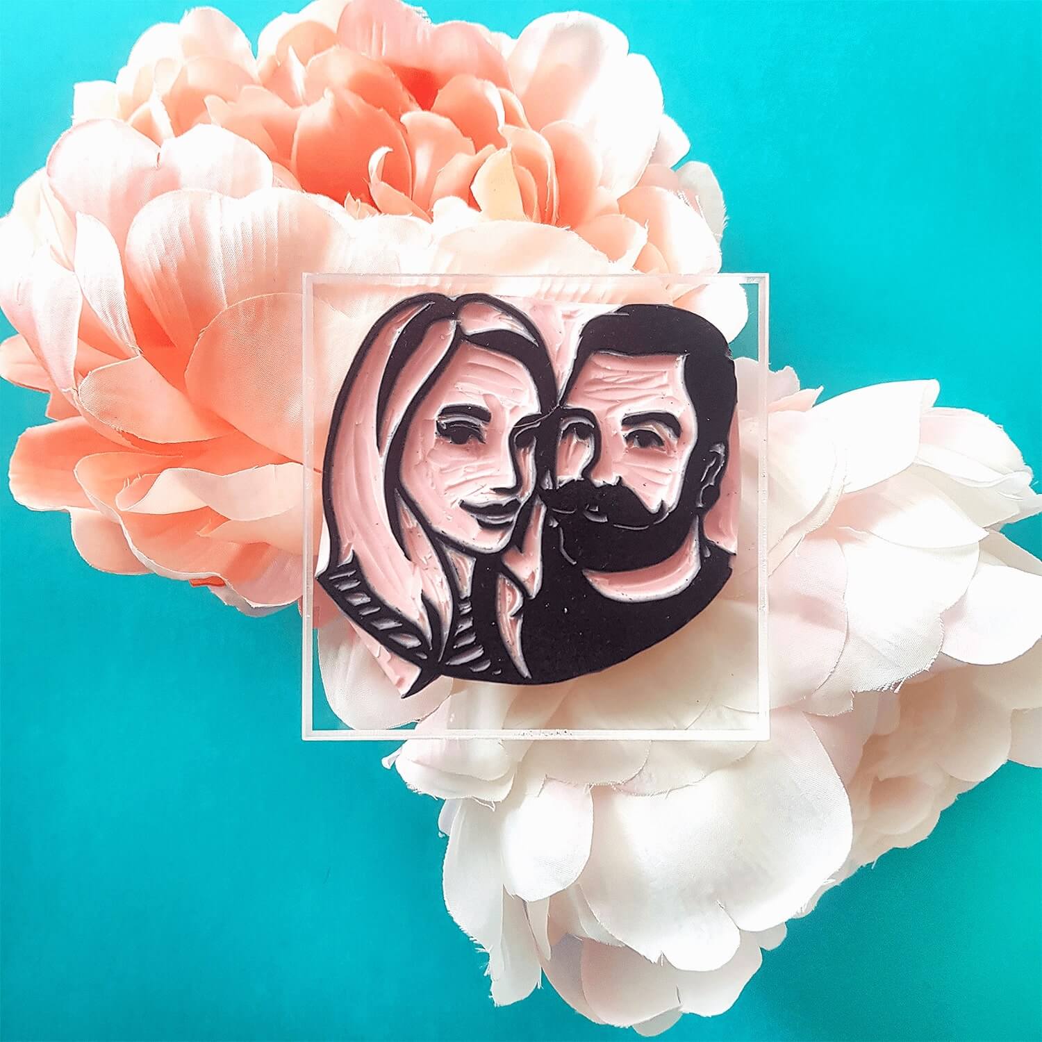 2 People or Pets Stamp | Salt & Paper - Image 4