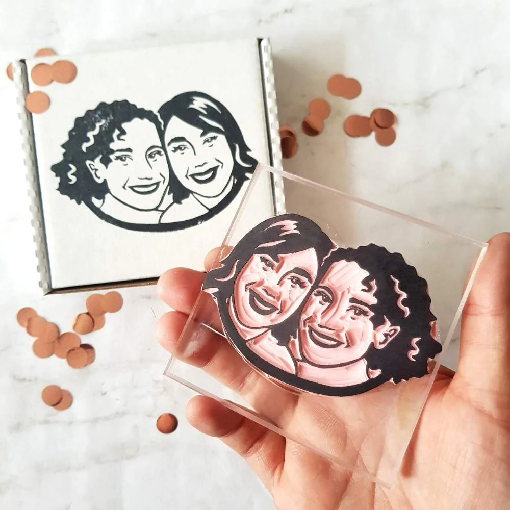 2 People or Pets Stamp | Salt & Paper - Image 5