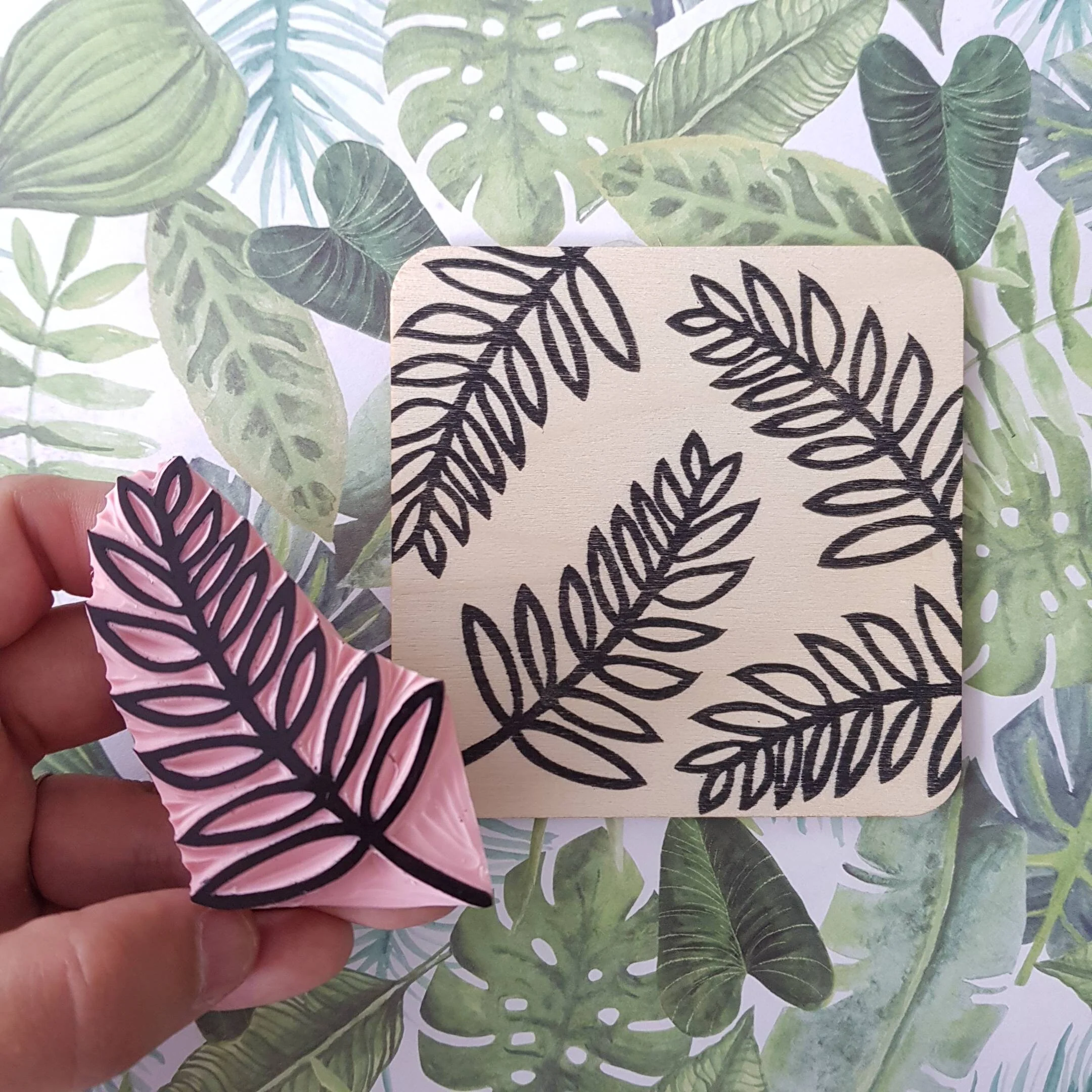 Fern Rubber Stamp | Salt & Paper - Image 2