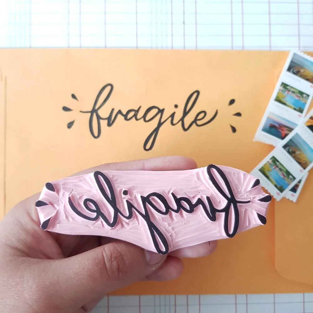 Fragile Rubber Stamp | Salt & Paper - Image 2