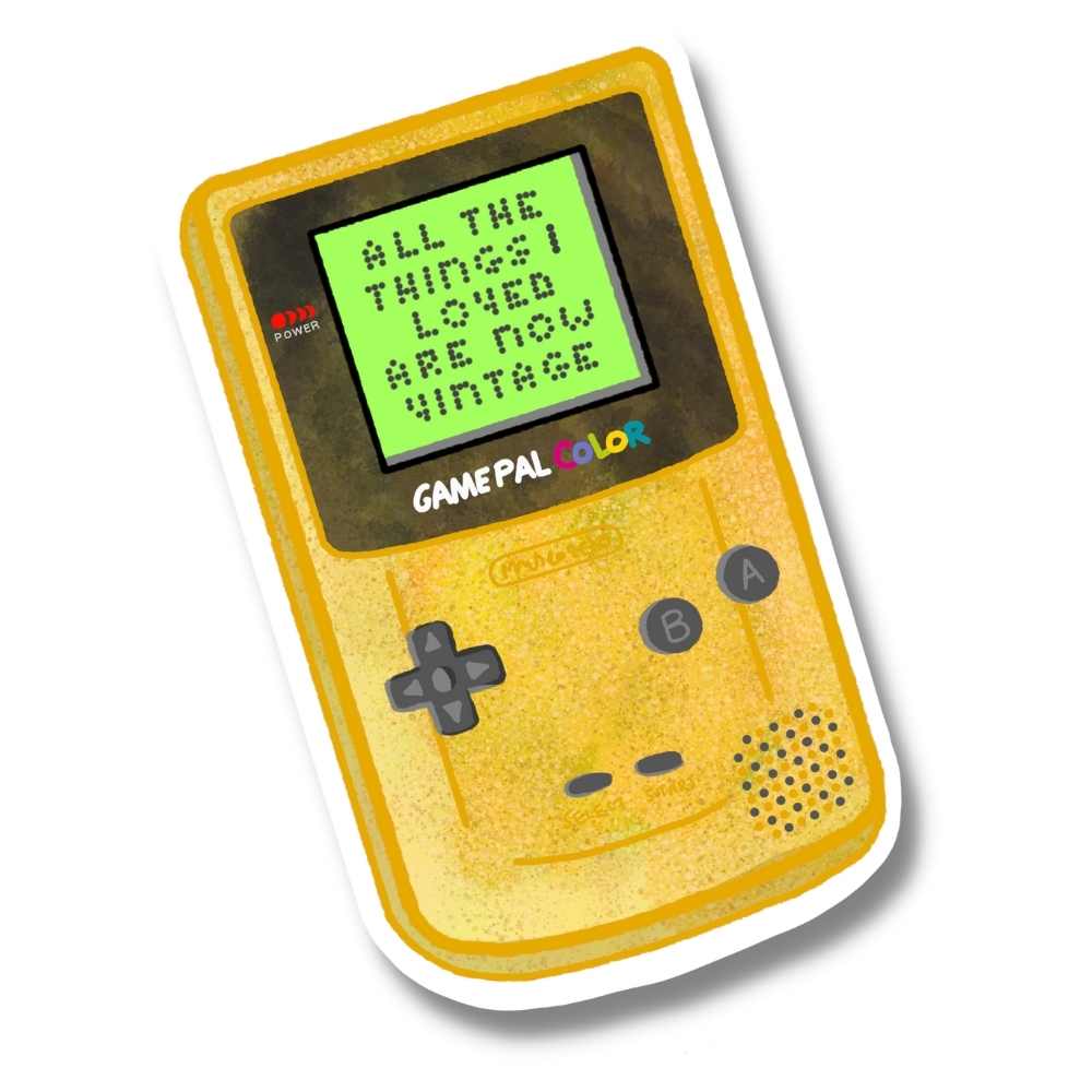 Game Pal Vintage Vinyl Sticker | Salt & Paper