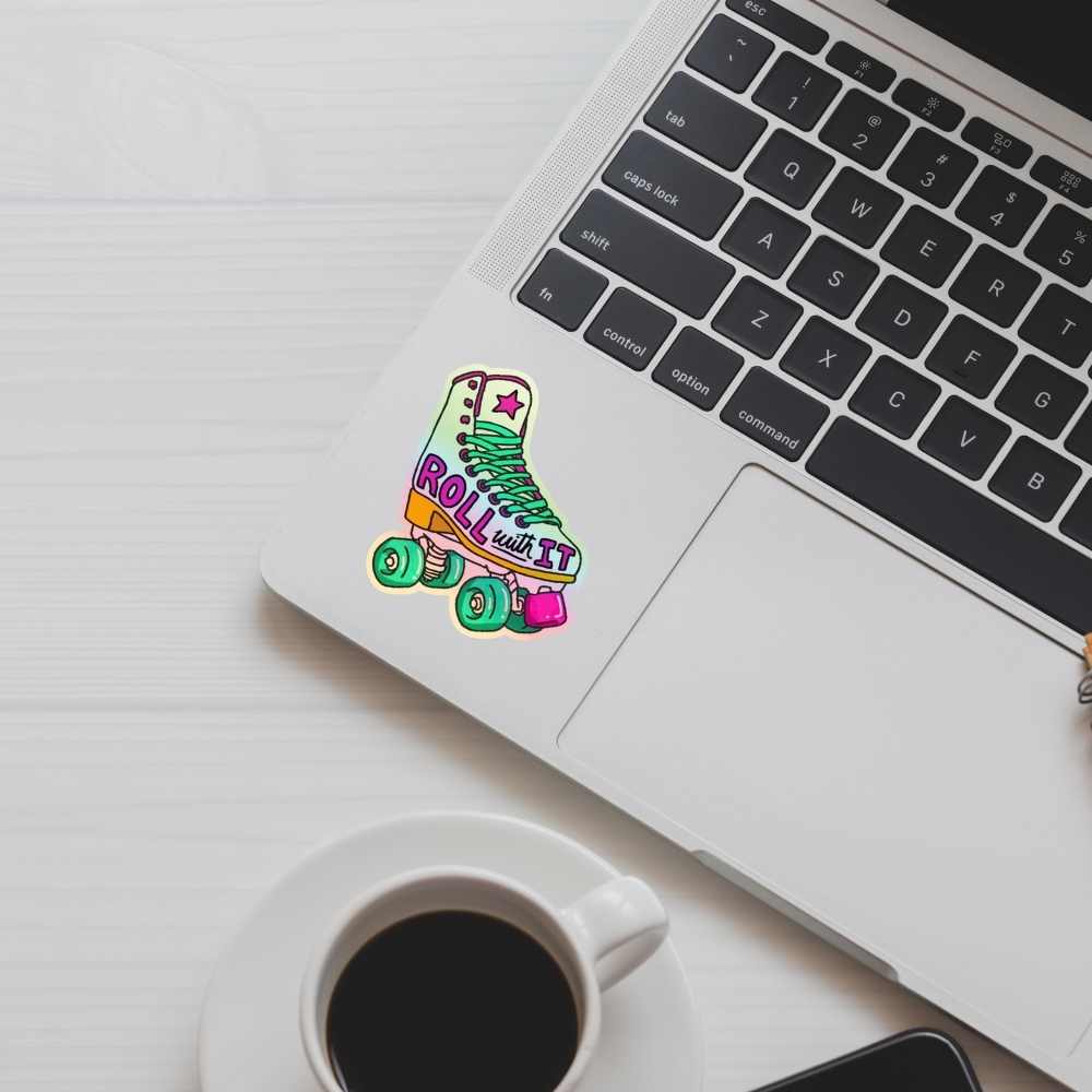 Holographic Roller Skate Vinyl Sticker | Wholesale Case 6 - Image 3