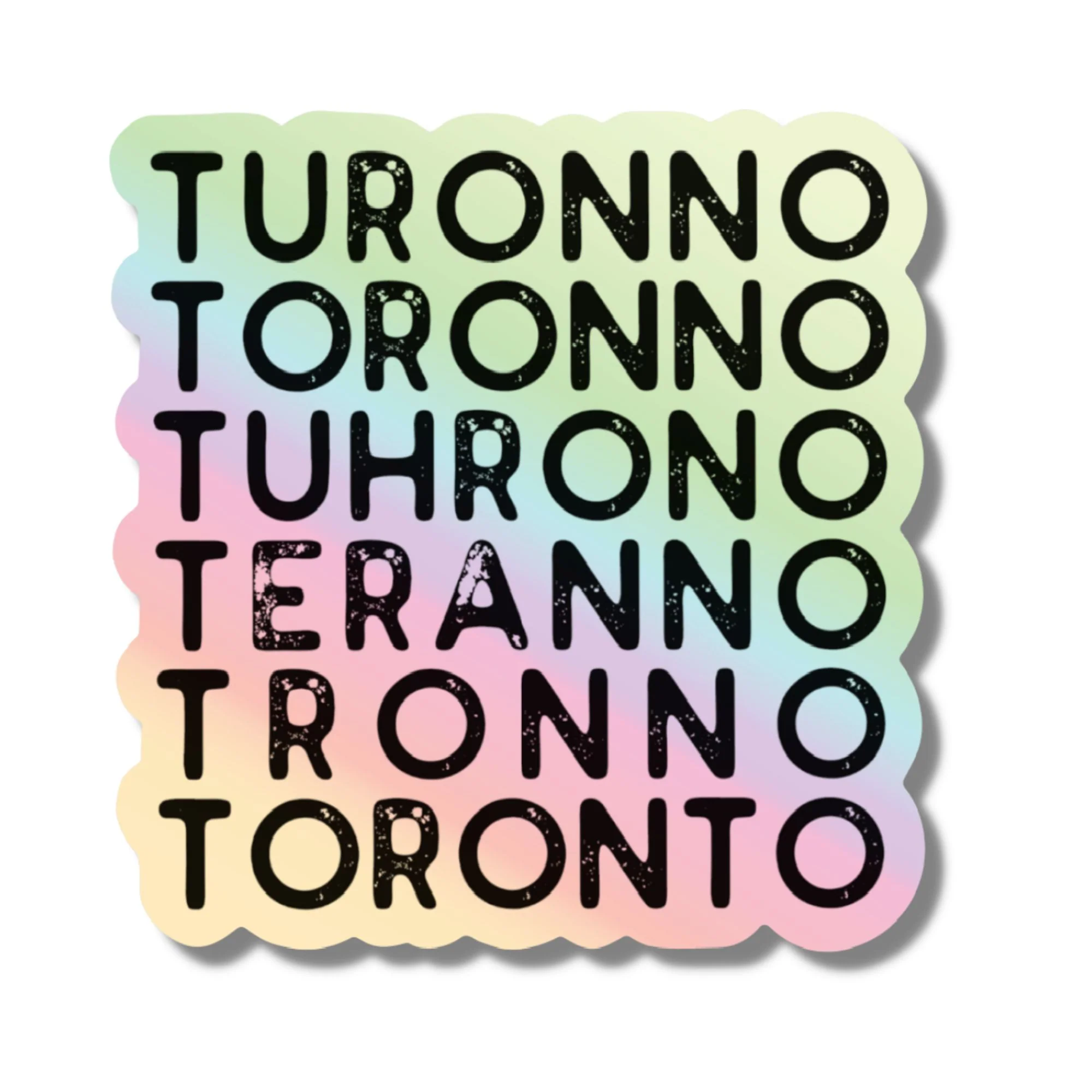 Holographic Toronto Vinyl Sticker | Salt & Paper