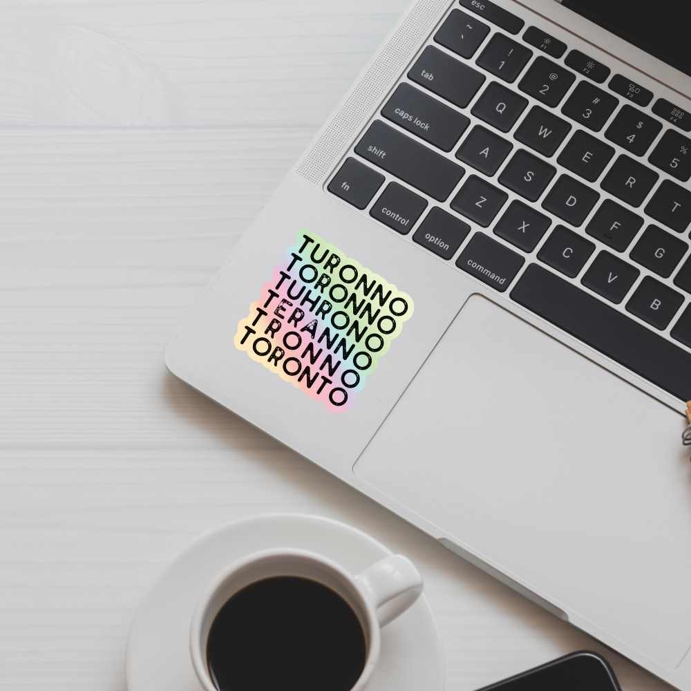 Holographic Toronto Vinyl Sticker | Salt & Paper - Image 3