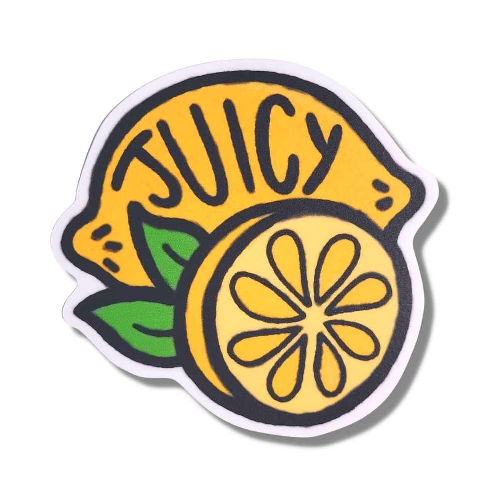 Juicy Lemons Vinyl Sticker | Wholesale Case 6