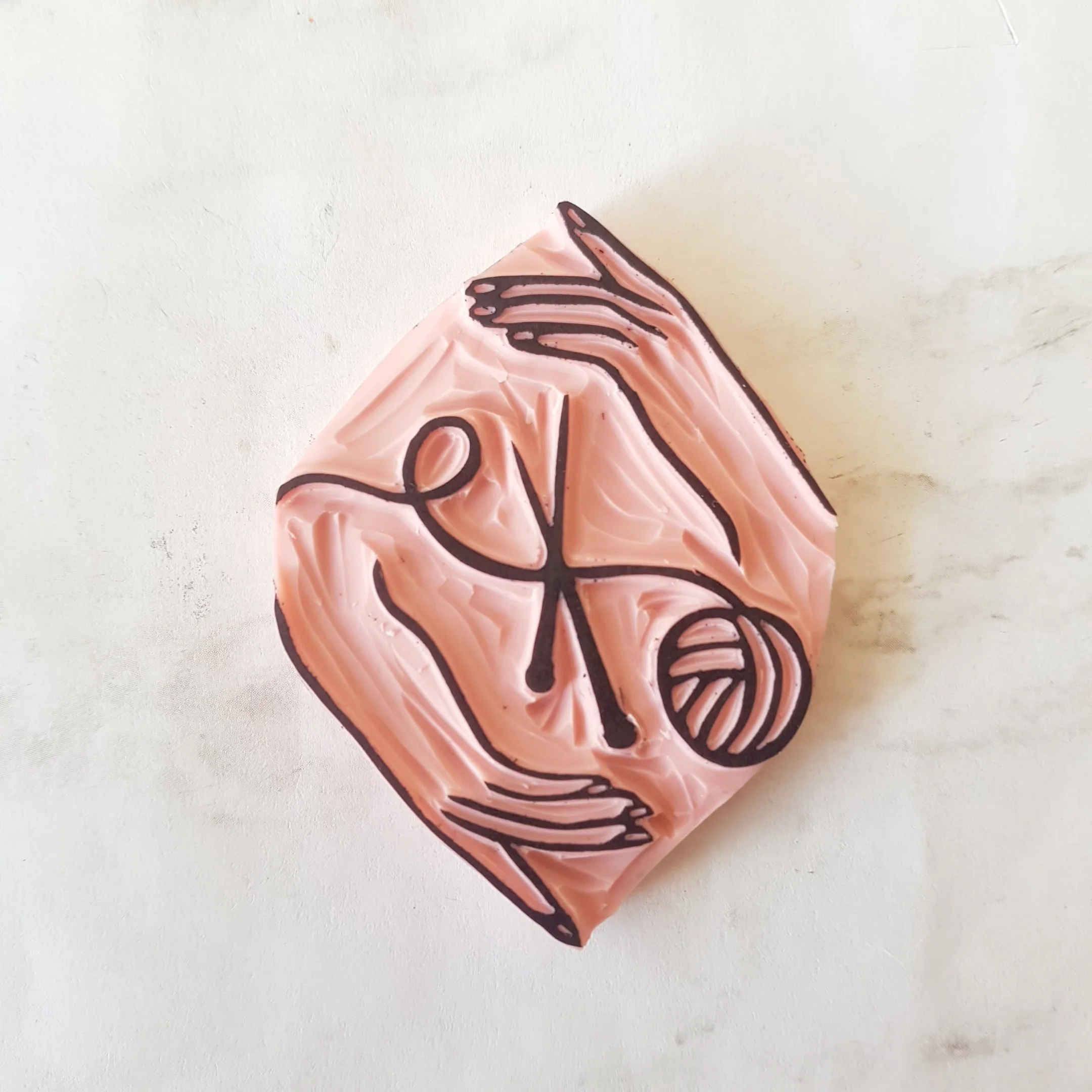 Knitting Needle Rubber Stamp | Salt & Paper - Image 2
