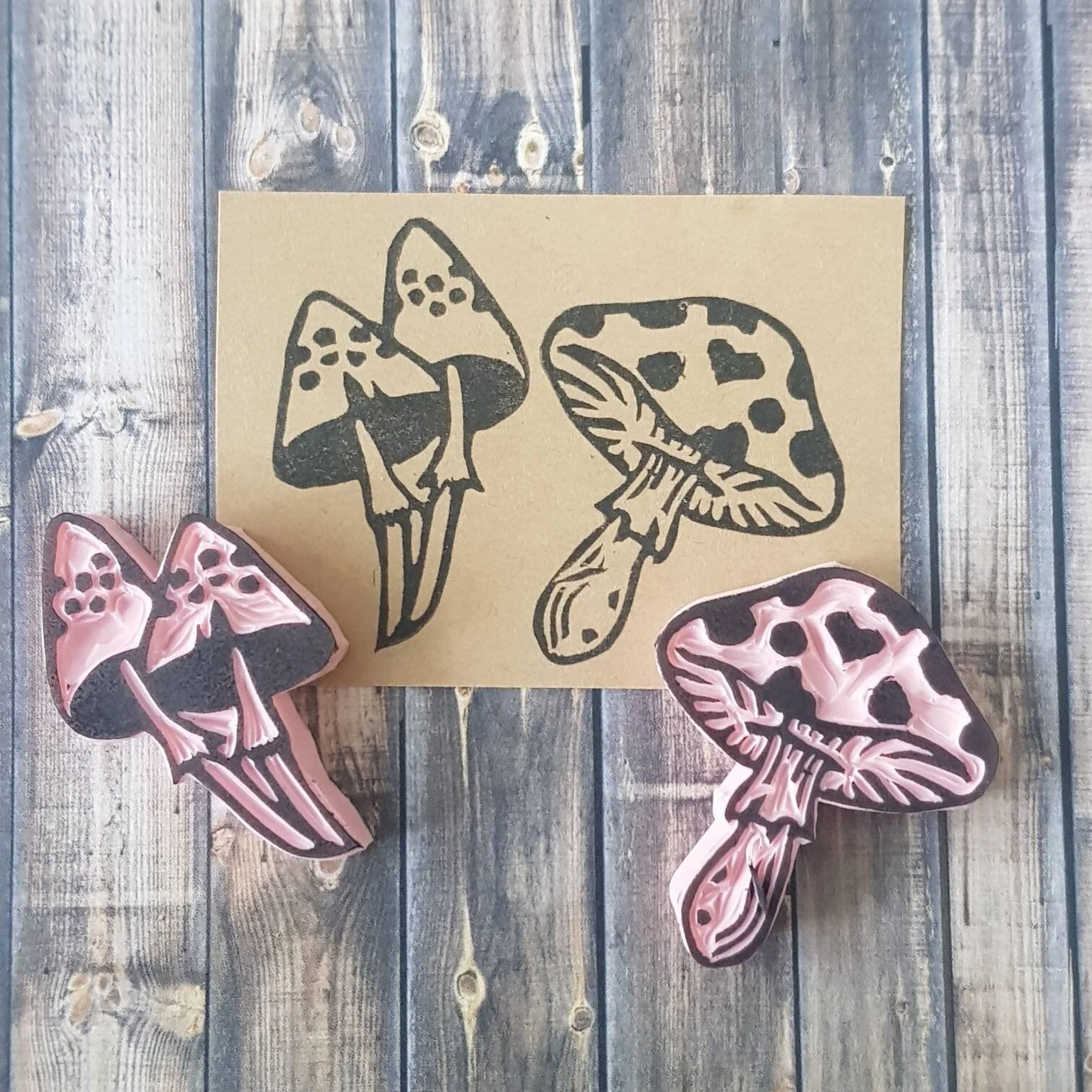 Mushroom Rubber Stamps | Salt & Paper