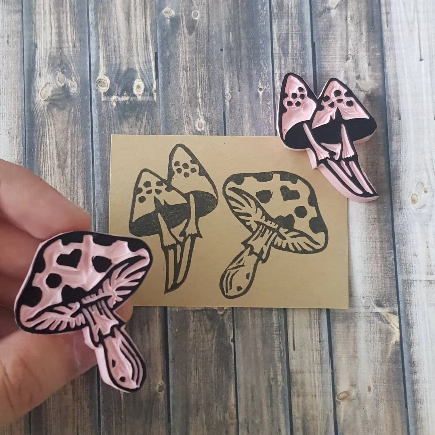 Mushroom Rubber Stamps | Salt & Paper - Image 2