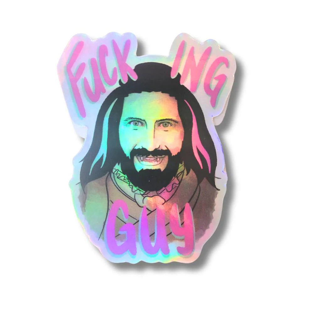 Nandor Fuck Ing Guy Holographic Sticker | Salt & Paper