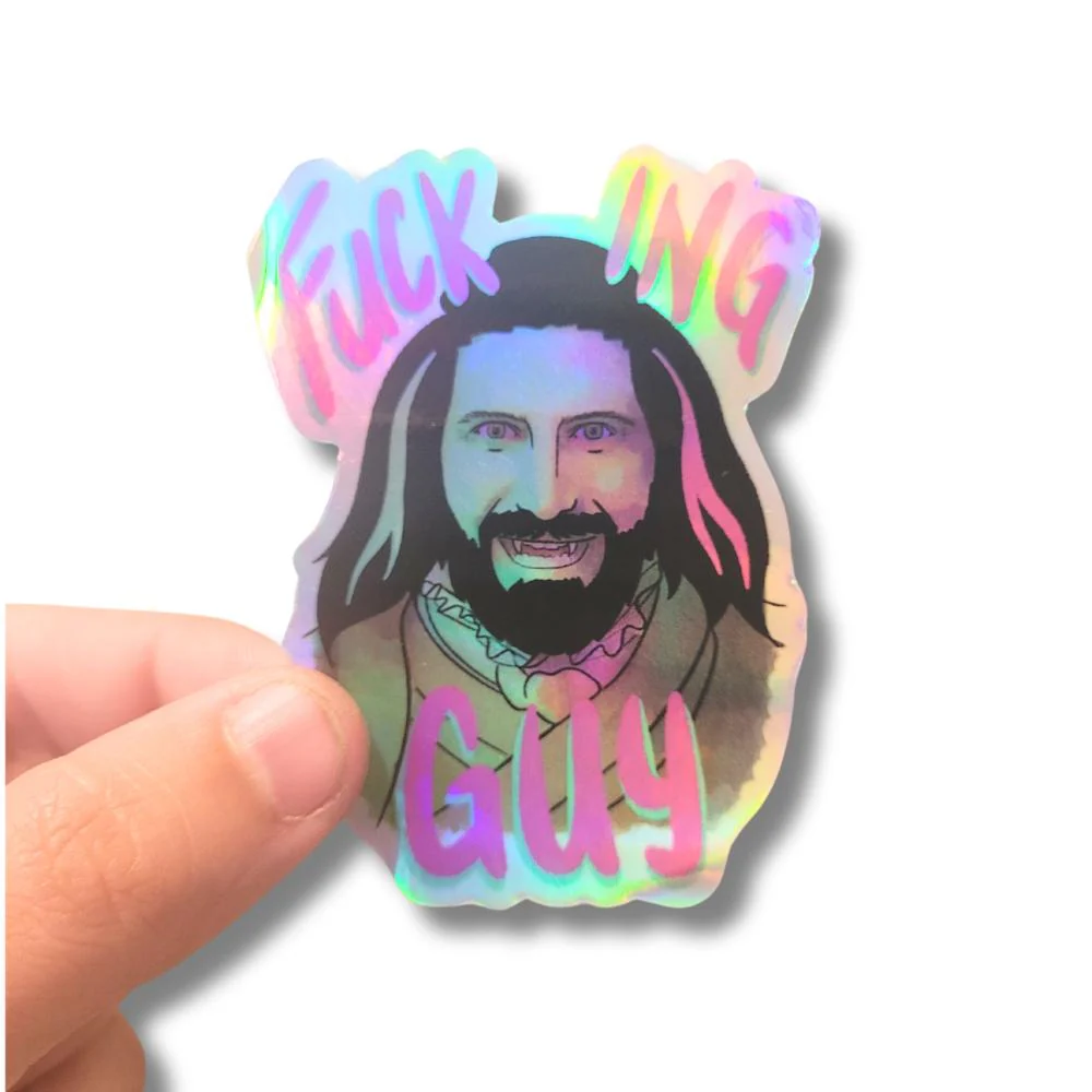 Nandor Fuck Ing Guy Holographic Sticker | Salt & Paper - Image 2