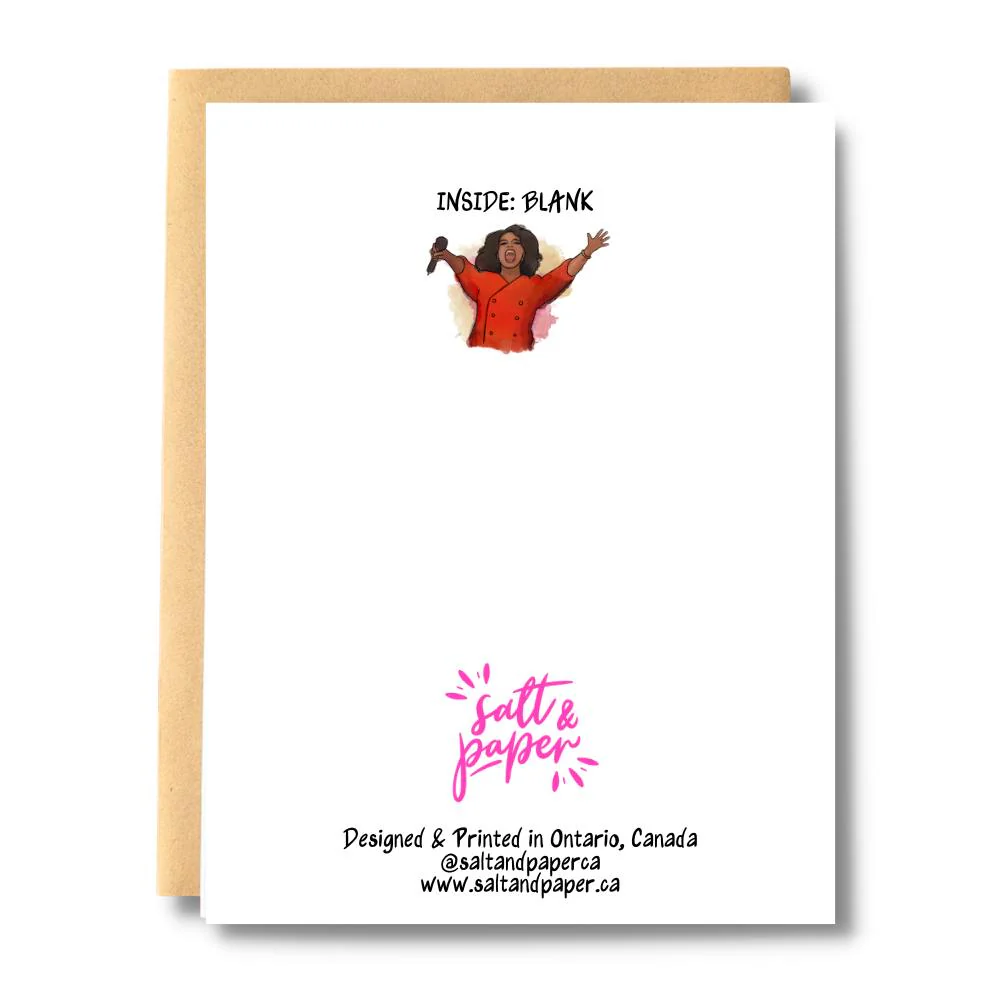 Oprah Cake Birthday Card | Wholesale Case 6 - Image 2