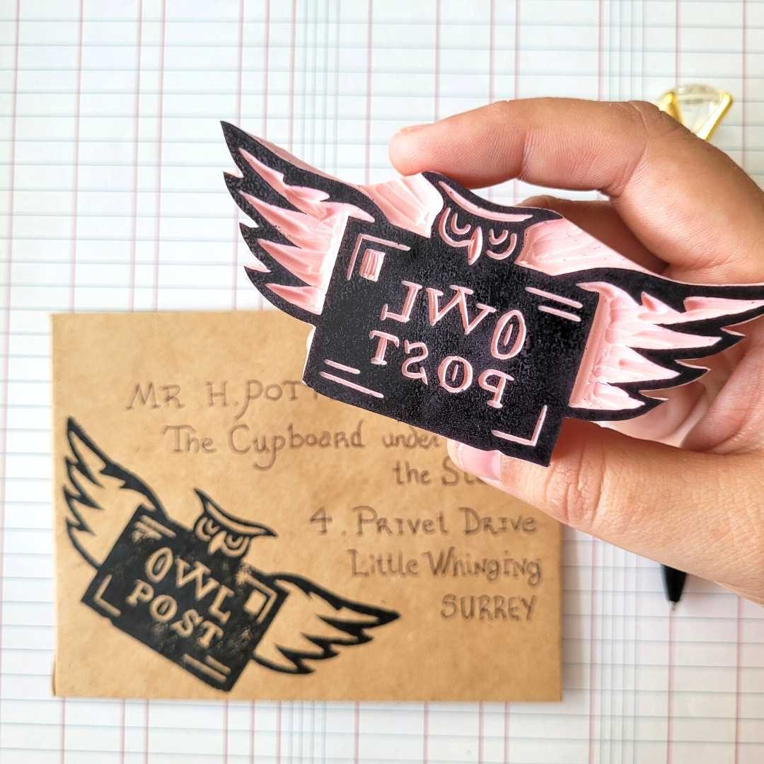 Owl Post Rubber Stamp | Salt & Paper - Image 3