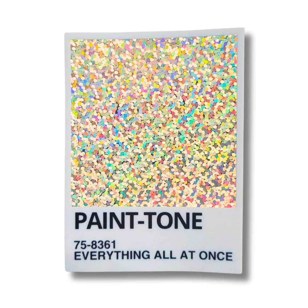 Paint-Tone Glitter Vinyl Sticker | Salt & Paper