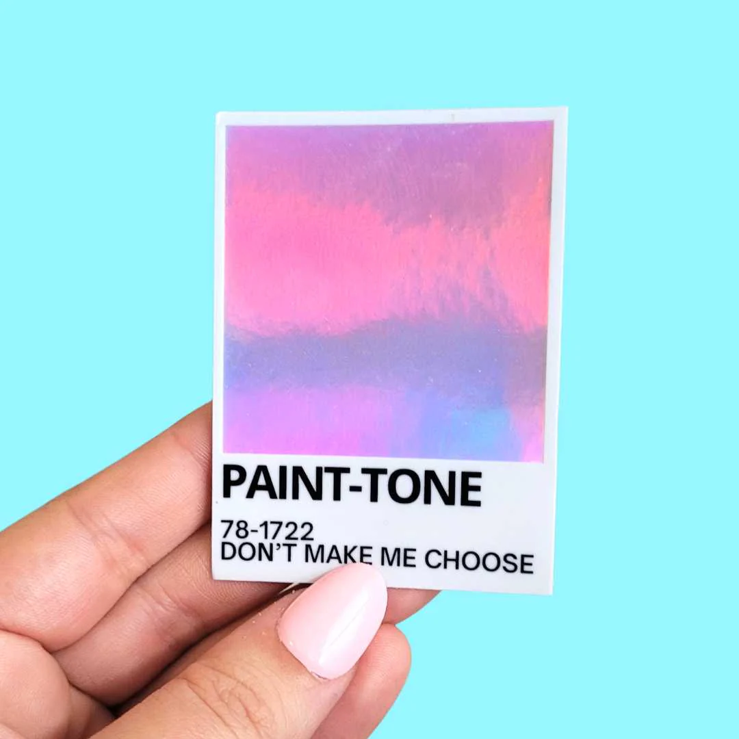 Paint-Tone Holographic Vinyl Sticker | Salt & Paper - Image 3