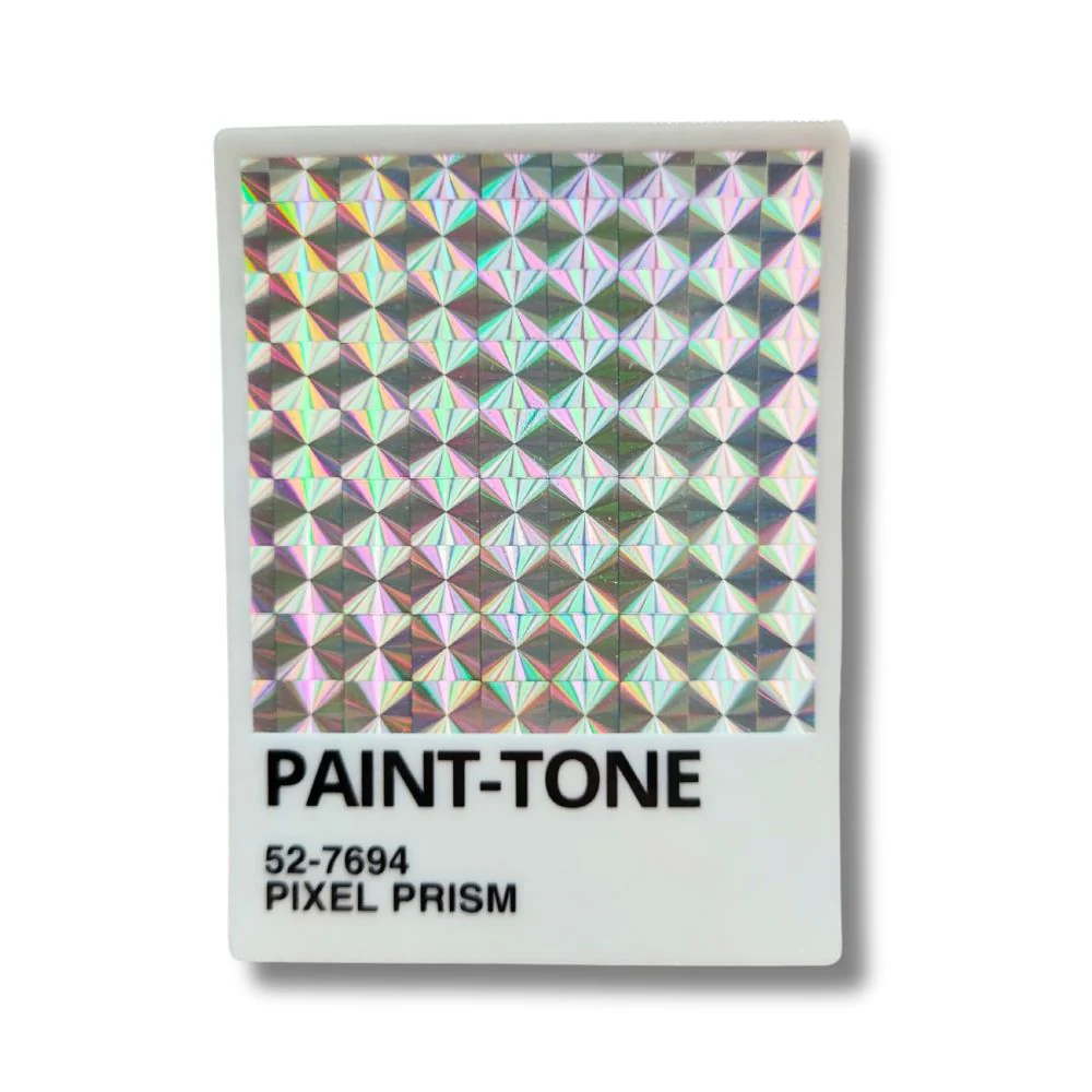 Paint-Tone Prismatic Vinyl Sticker | Salt & Paper