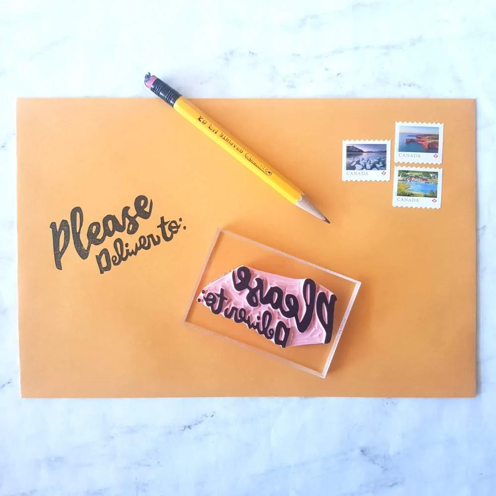 Please Deliver To Stamp | Salt & Paper
