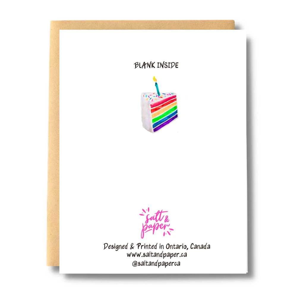 Rainbow Cake Slice Card | Wholesale Case 6 - Image 2