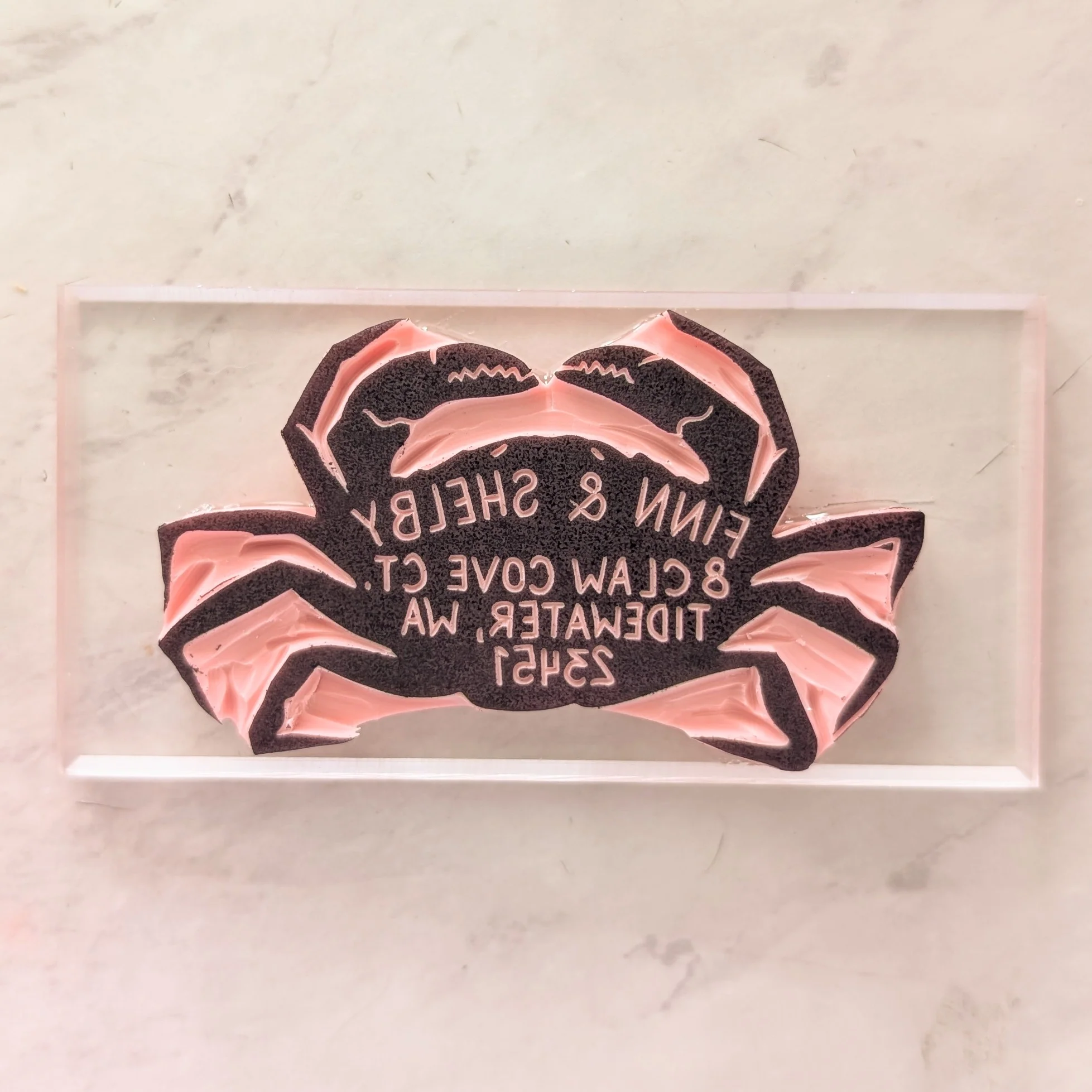 Return Address Crab Stamp | Salt & Paper - Image 3
