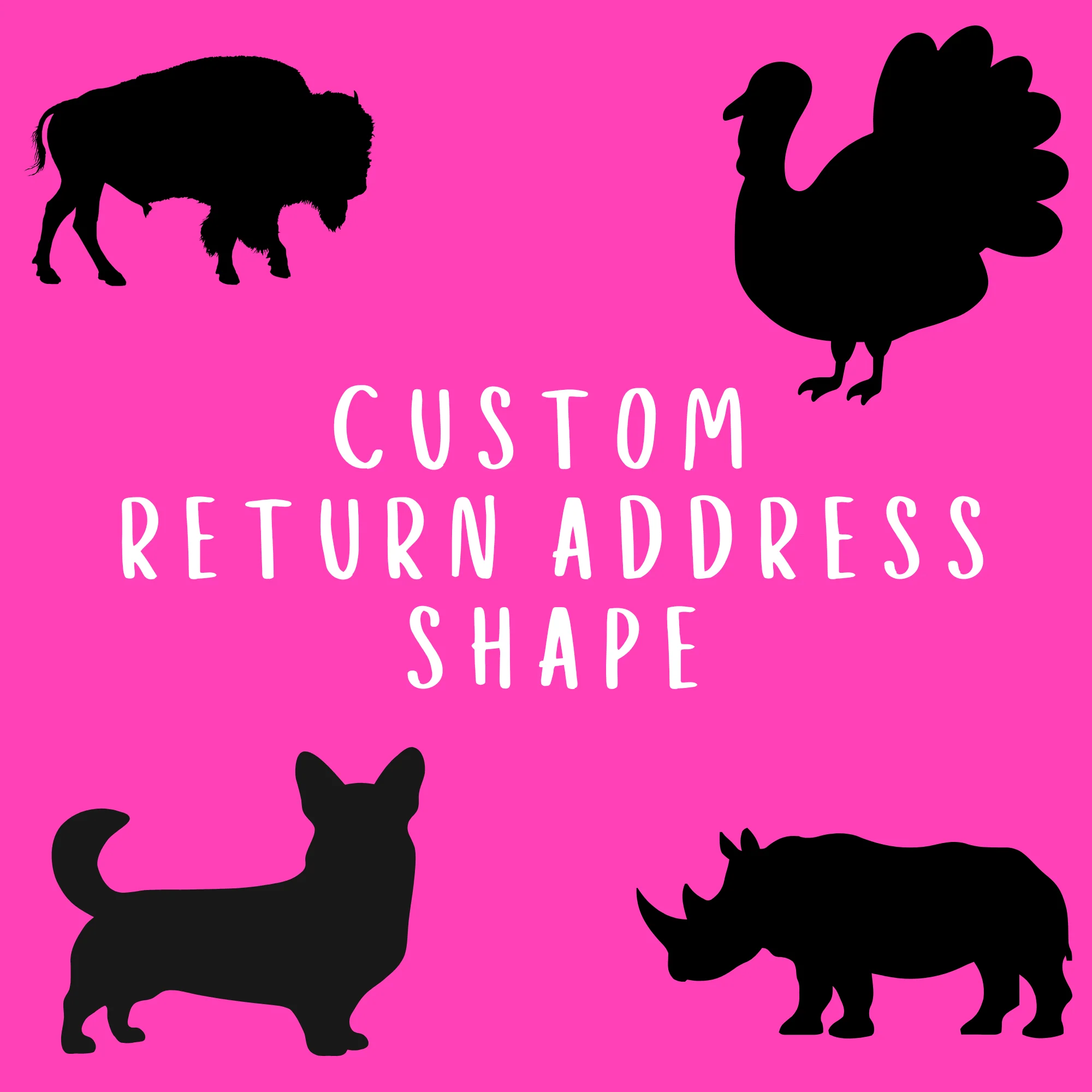 Return Address Custom Shape | Salt & Paper