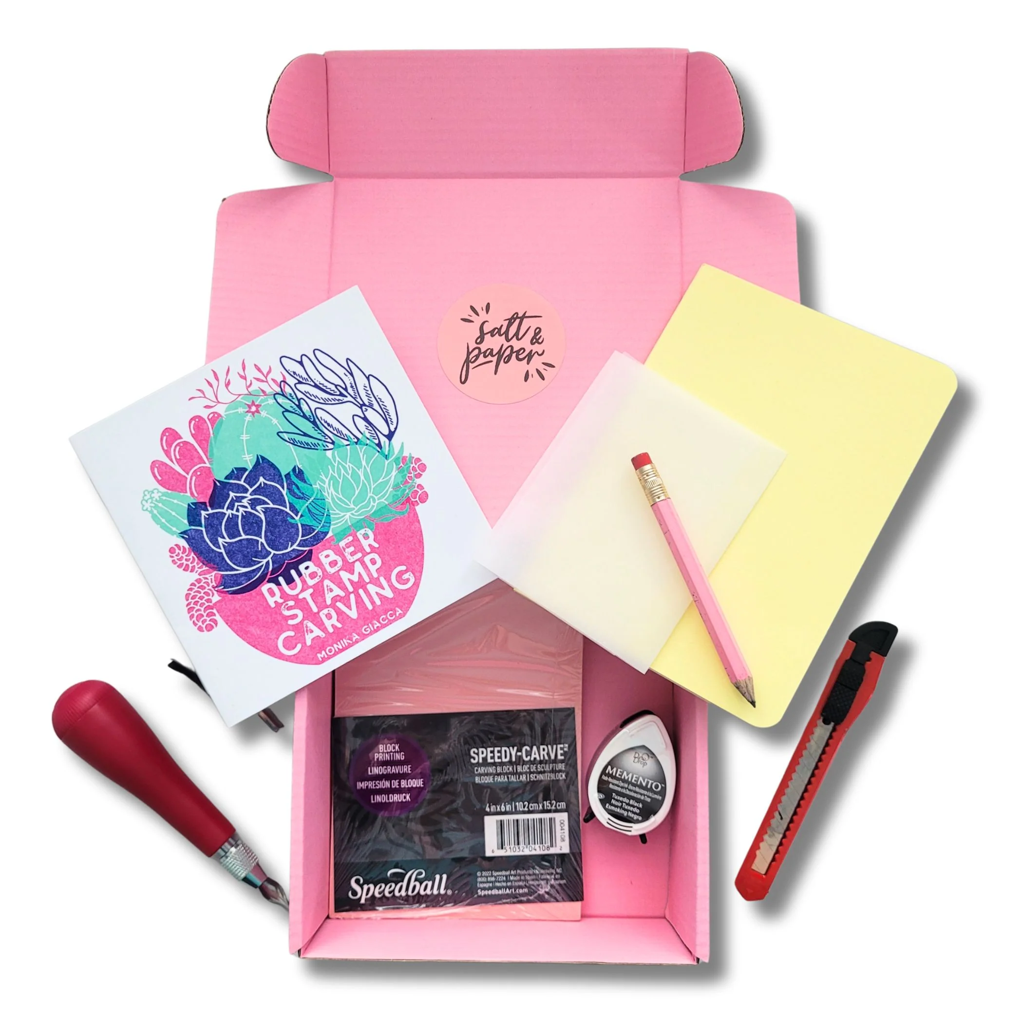 Rubber Stamp Carving Kit & Carving Course | Salt & Paper - Image 3