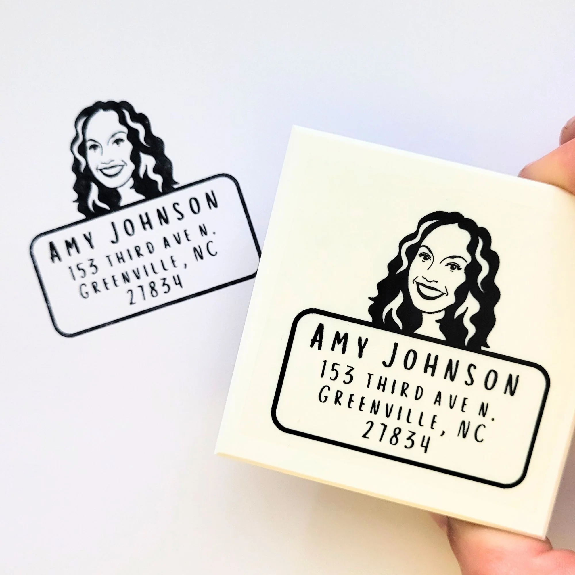 Solo Address Stamp (Pre-Inked) | Salt & Paper