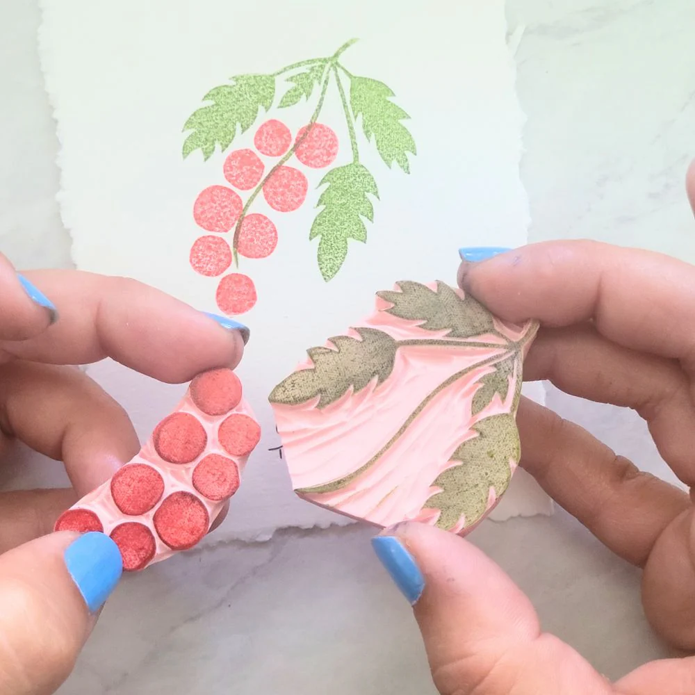 Tomatoes on Vine Rubber Stamp | Salt & Paper
