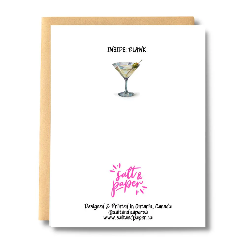 You're a Little Dirty, I like it Martini Card Wholesale | Case of 6 - Image 2